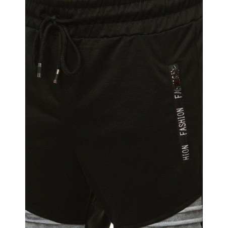 Pánske teplákové kraťasy (sx1046) - čierne