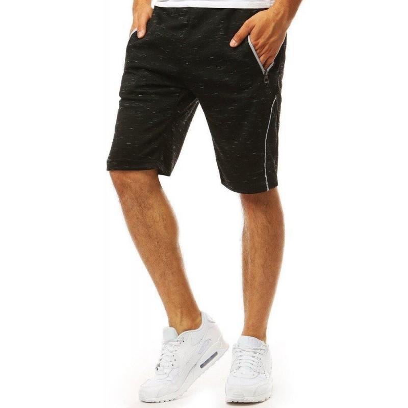 Teplákové pánske kraťasy (sx1058) - čierne