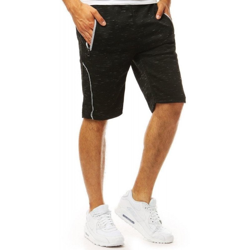 Teplákové pánske kraťasy (sx1058) - čierne