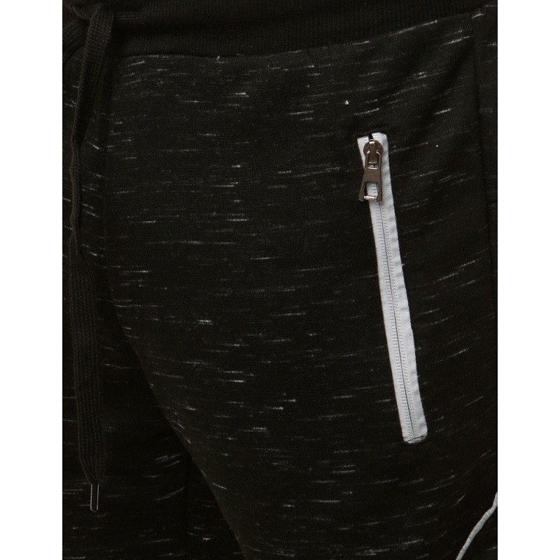 Teplákové pánske kraťasy (sx1058) - čierne