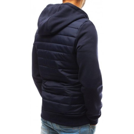 Prechodná prešívaná bunda pre mužov (tx2697) - tmavomodrá